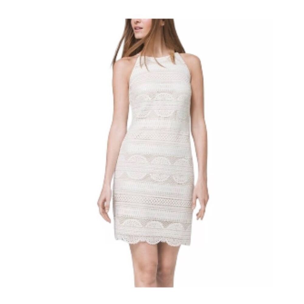 White House Black Market Strapless Lace Dress | Size 6 | Elegant & Feminine